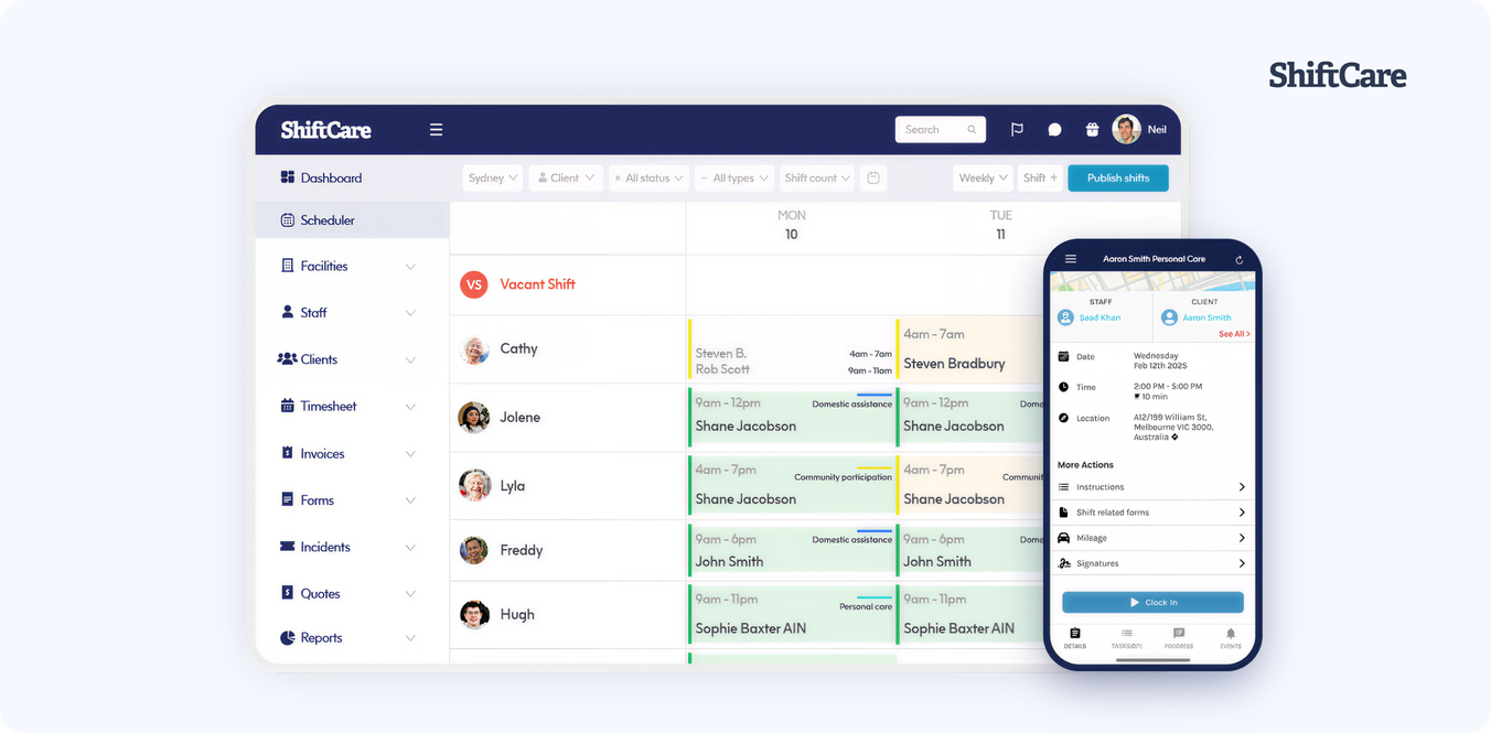 shiftcare software