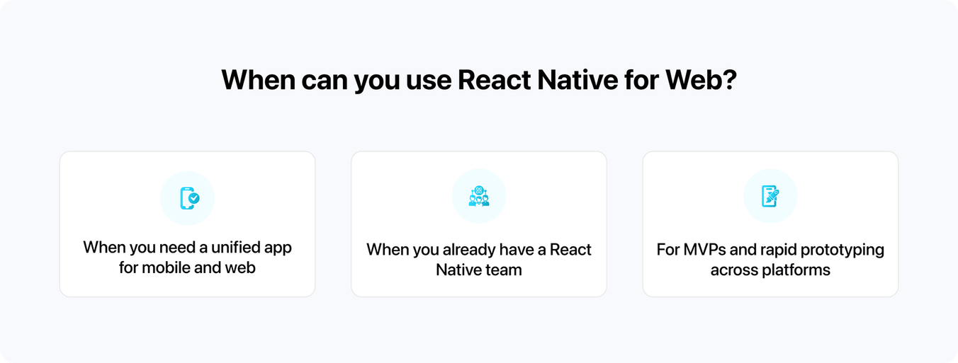 why use react native for web