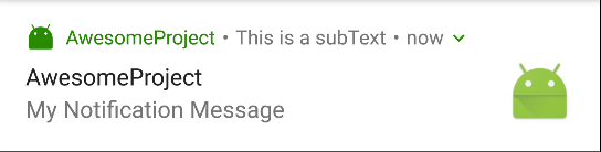 React Native push notifications