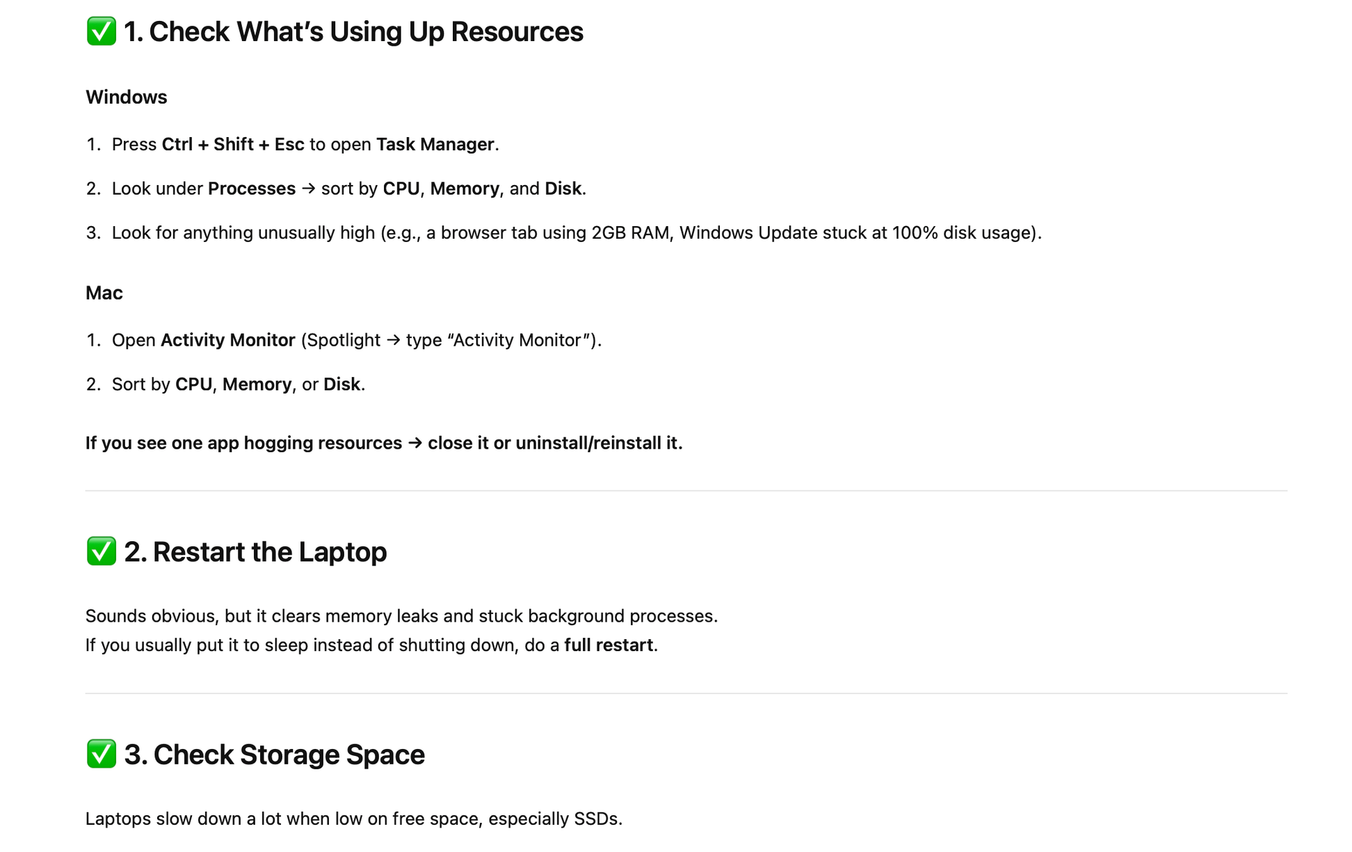 Chatgpt troubleshooting output