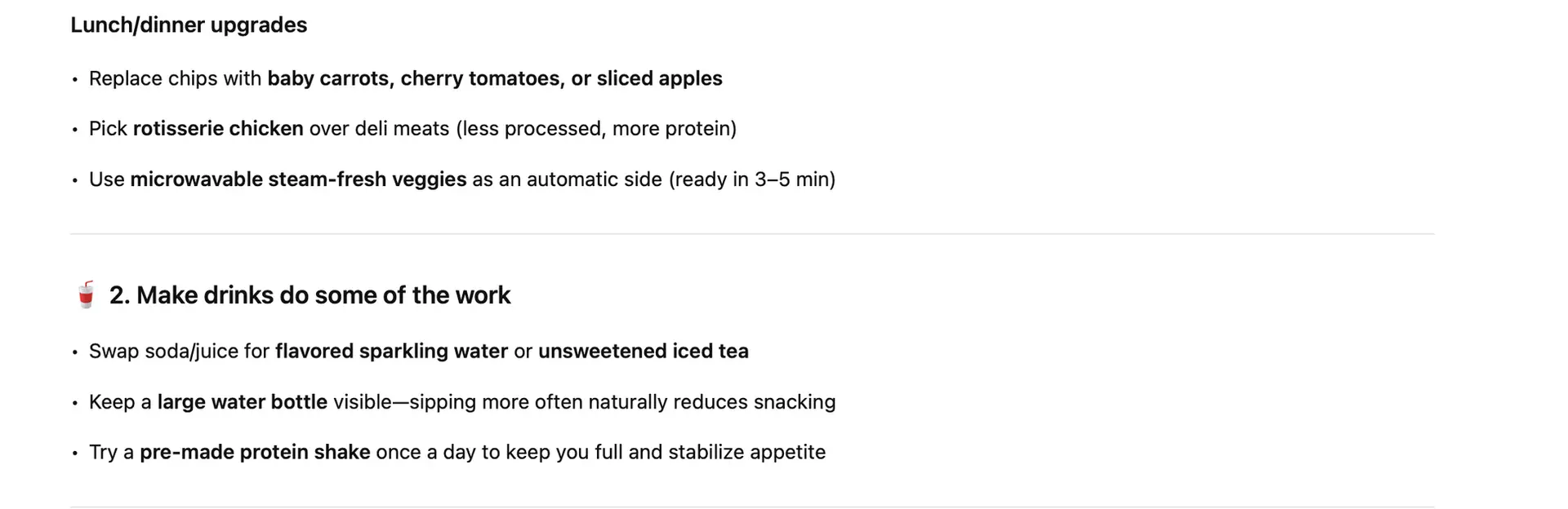 Chatgpt output on giving practical advice