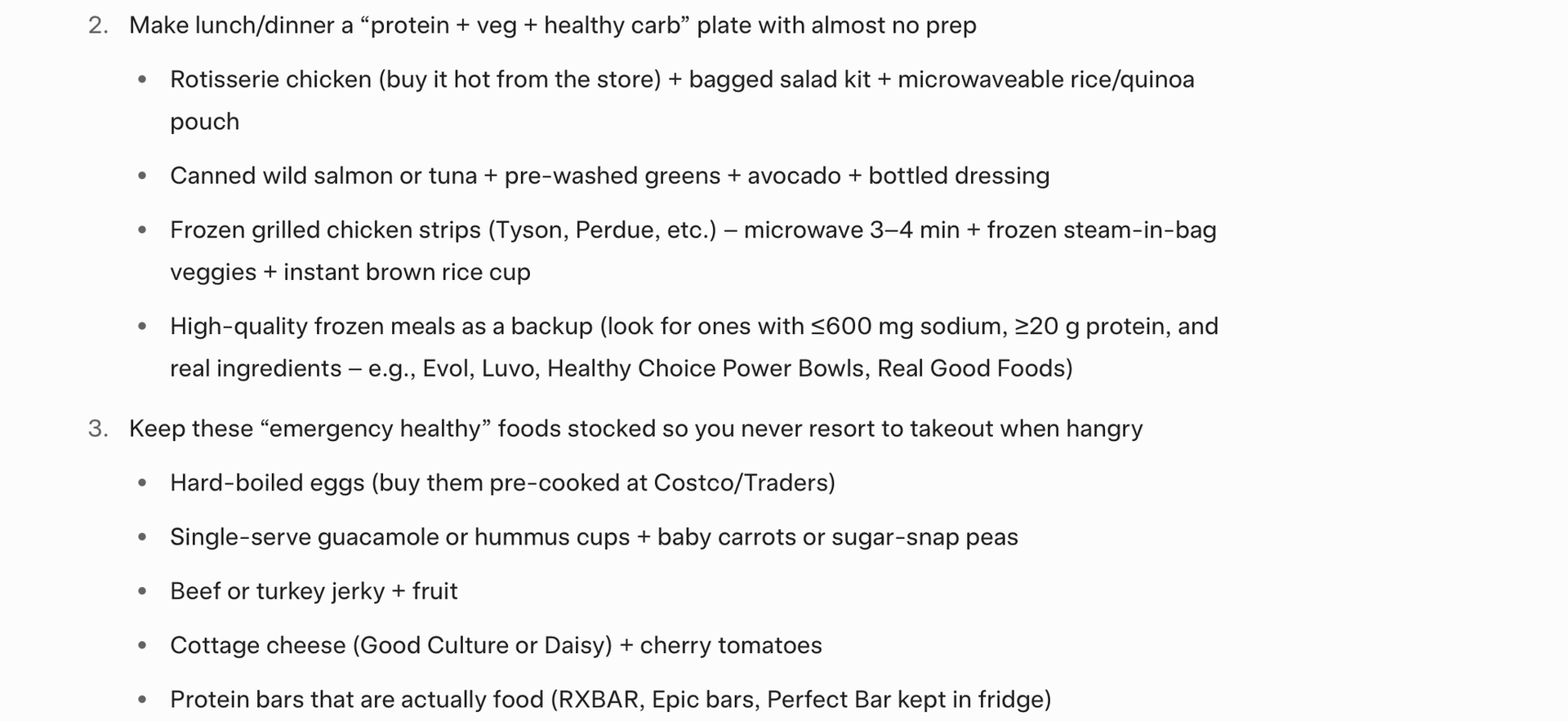 Chatgpt output on practical advice