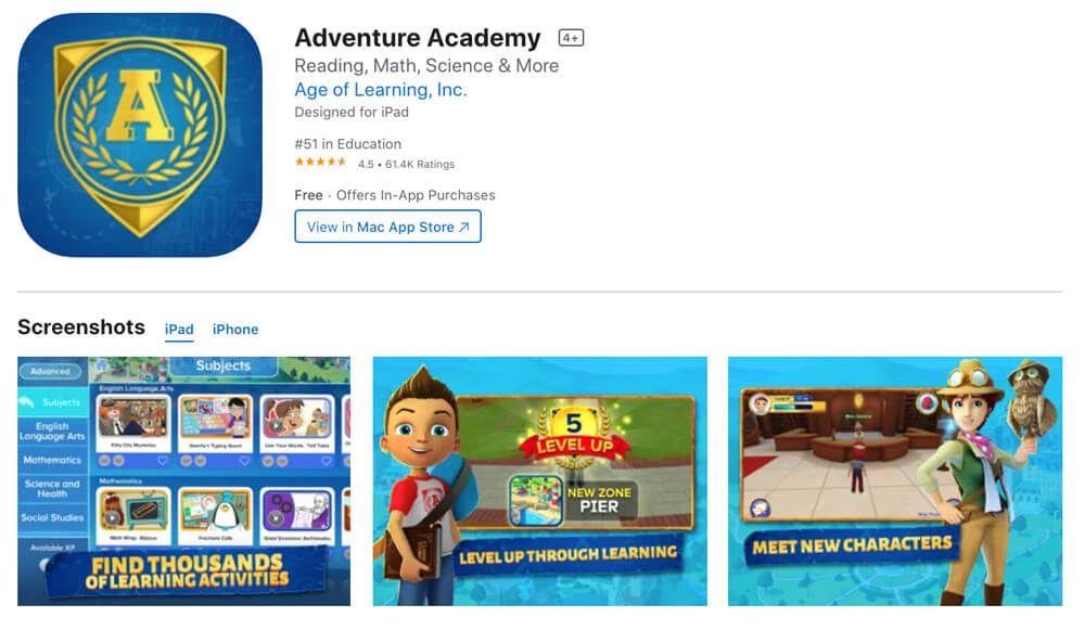 School apps for kids