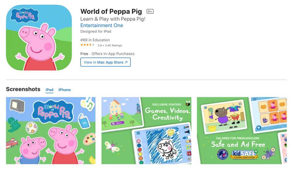 World of Peppa Pig: Kids Games na App Store