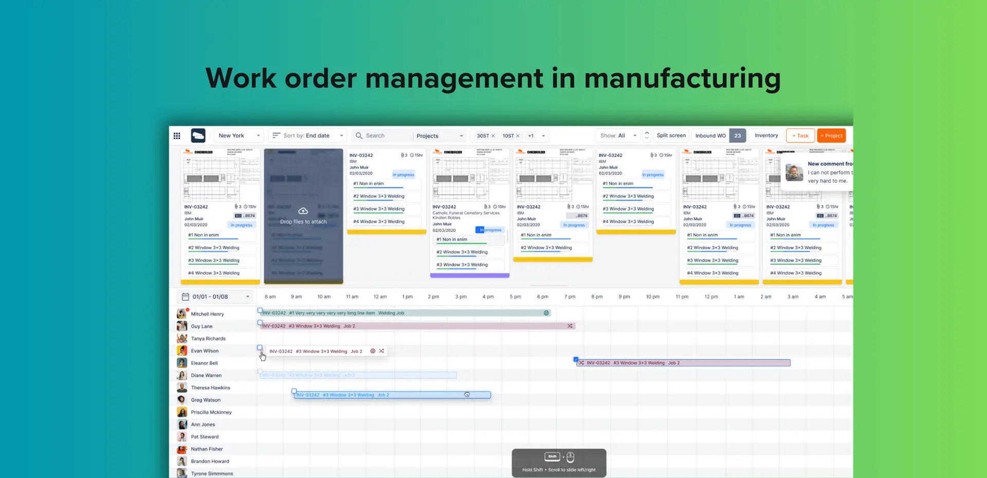 Work Order Management In Manufacturing