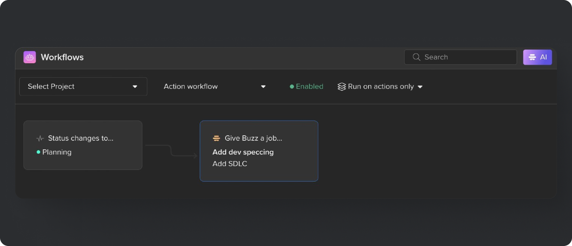 AI workflow management