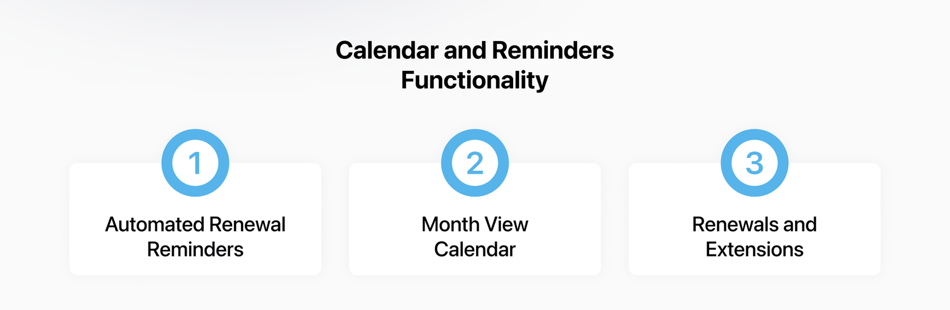 calendar and reminders functionality