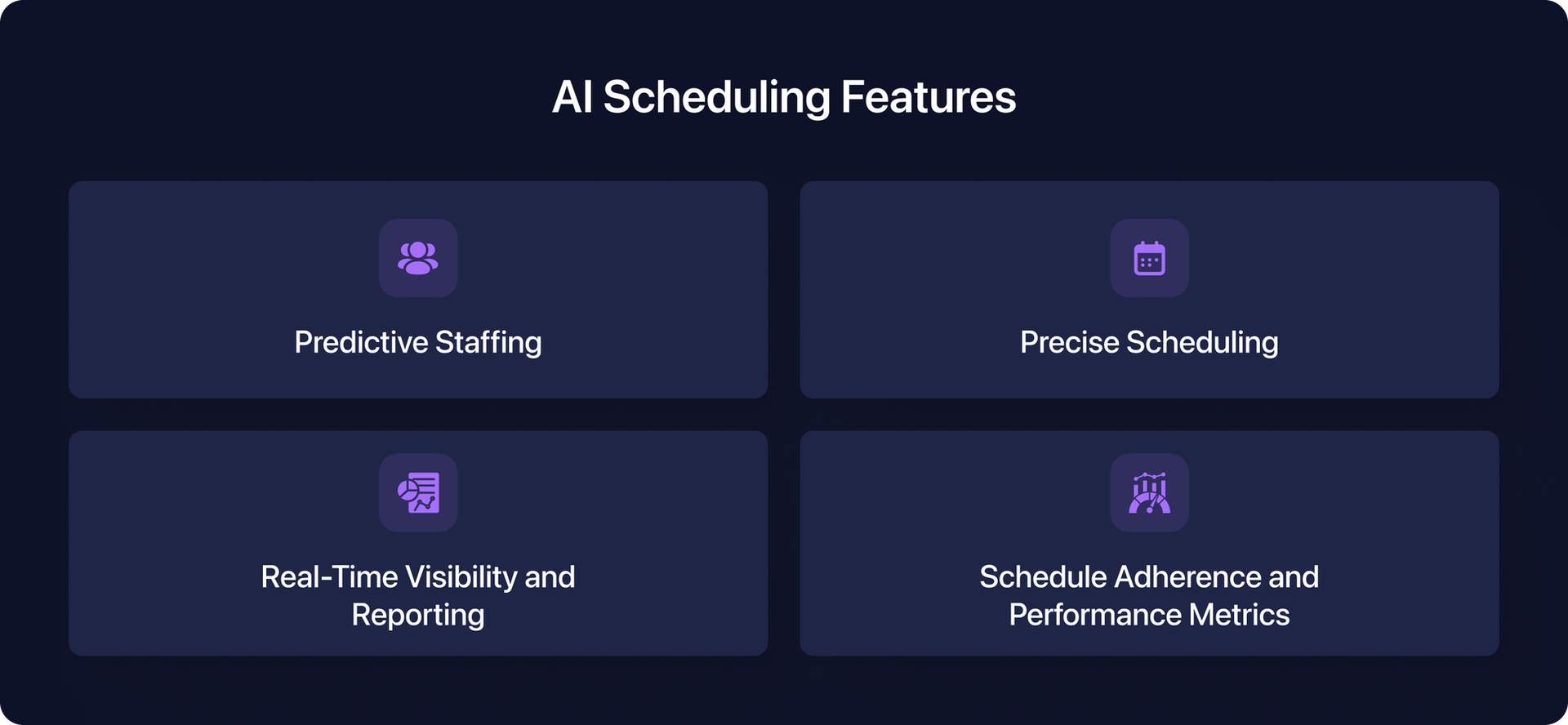 AI scheduling features