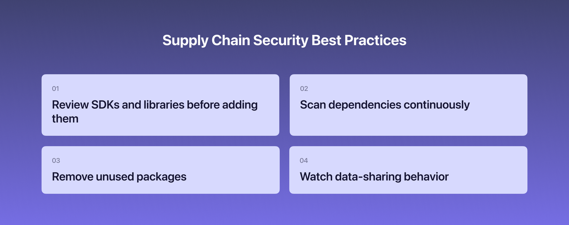 supply chain security best practices
