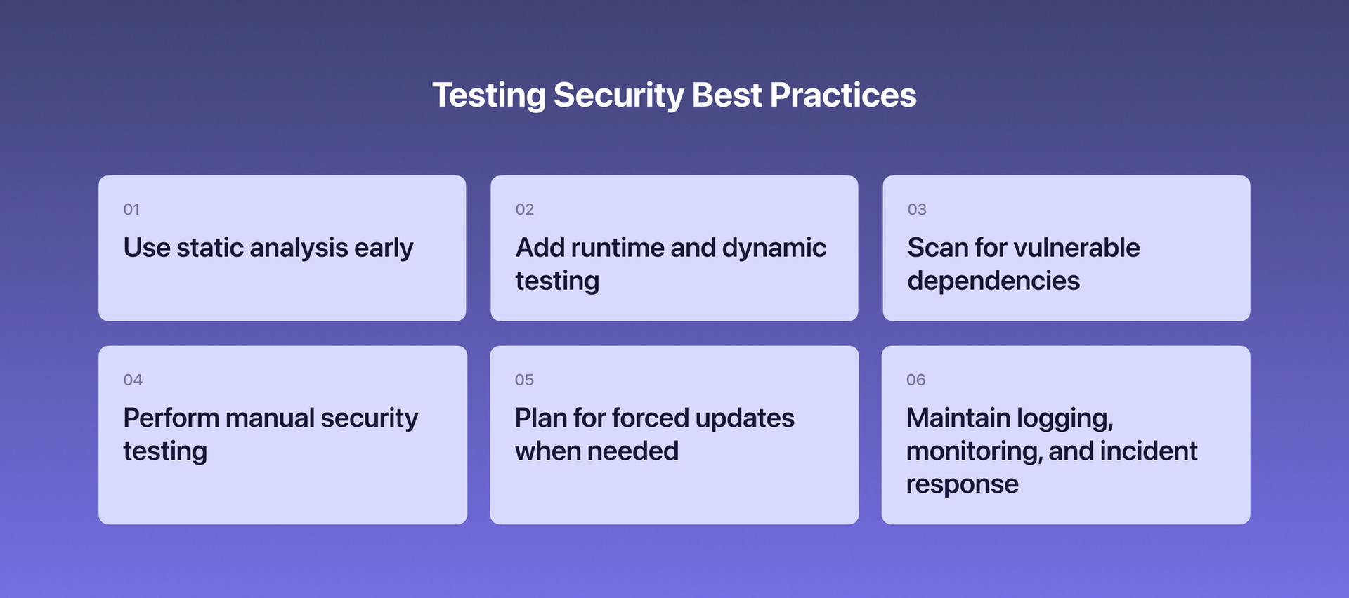 testing security best practices