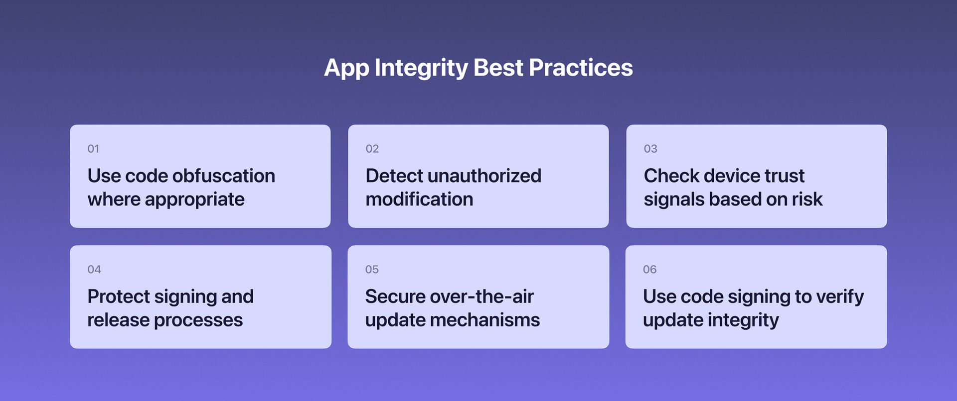 app integrity best practices pic