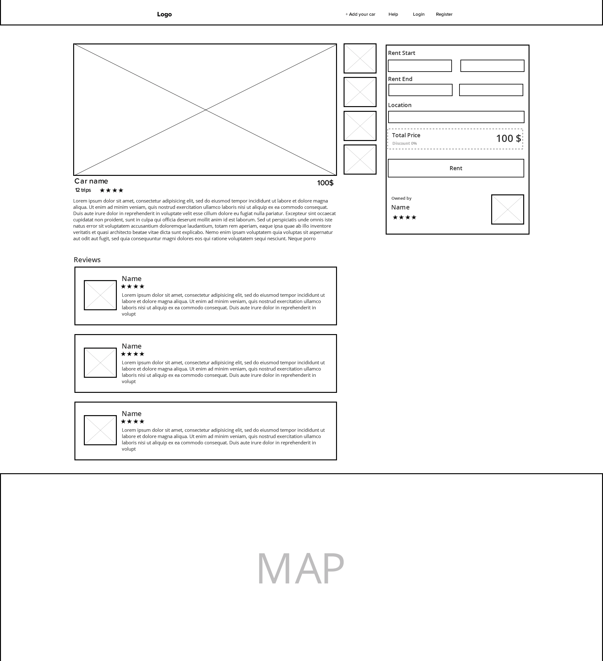 wireframing for marketplace