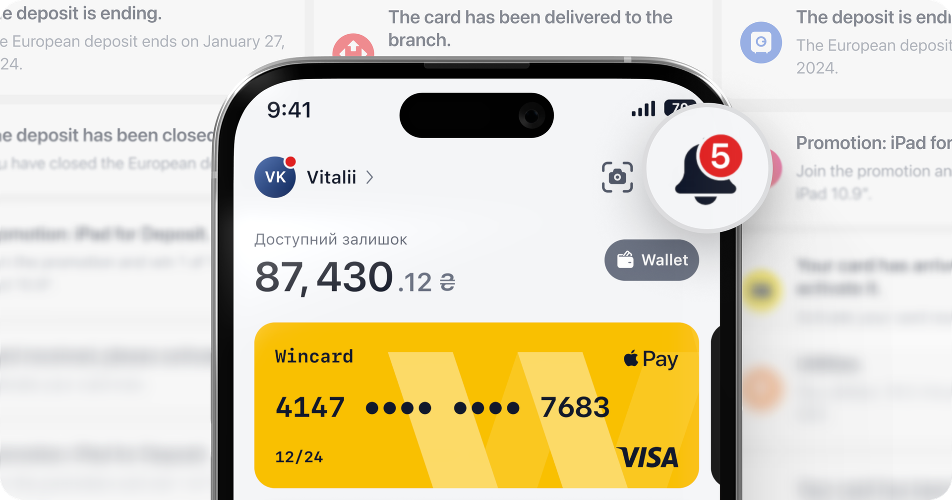 fintech ux design notifications