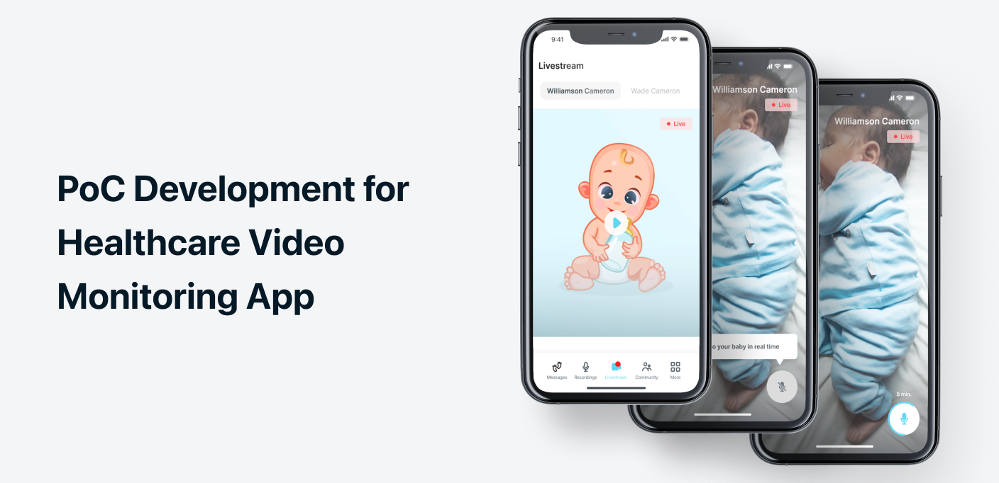PoC development for a healthcare video monitoring app
