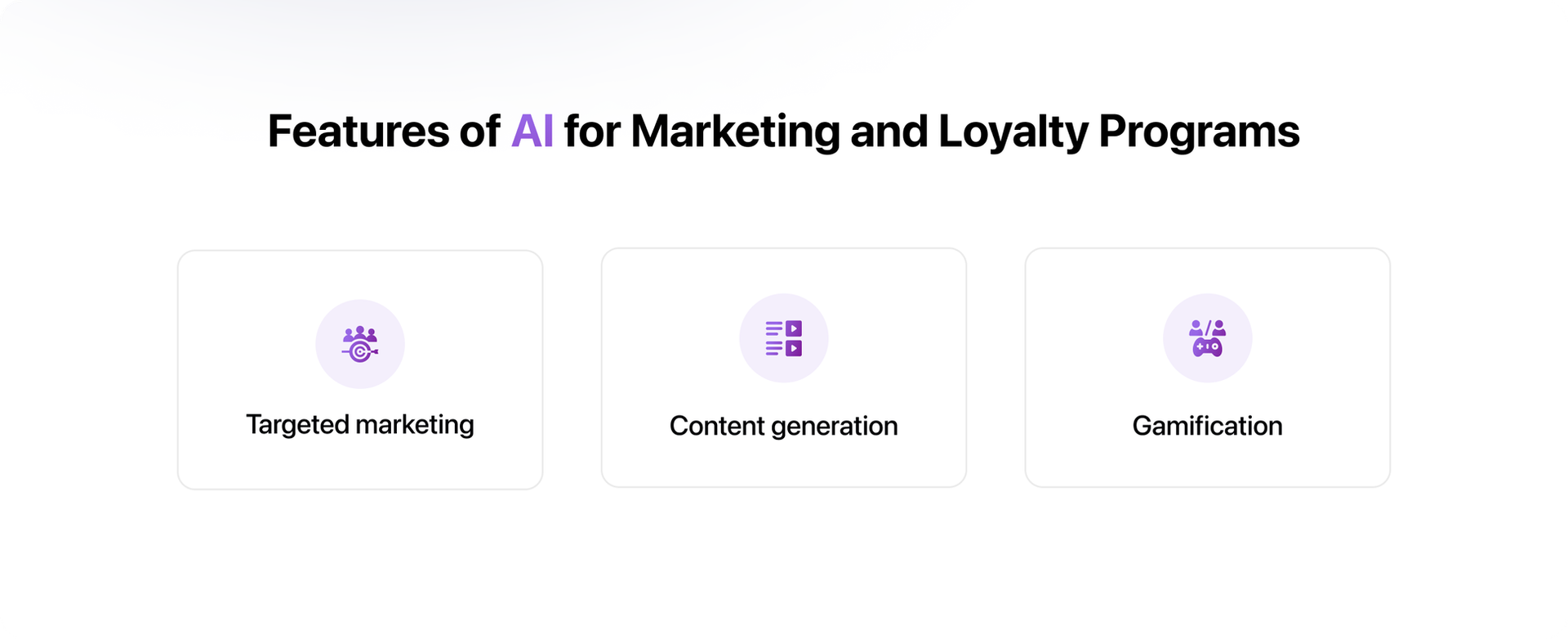 AI for marketing and loyalty programs