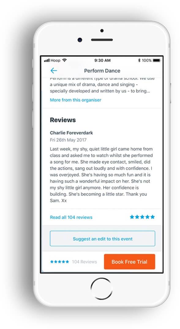 app for booking classes reviews