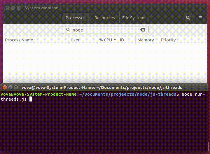 single thread file processing