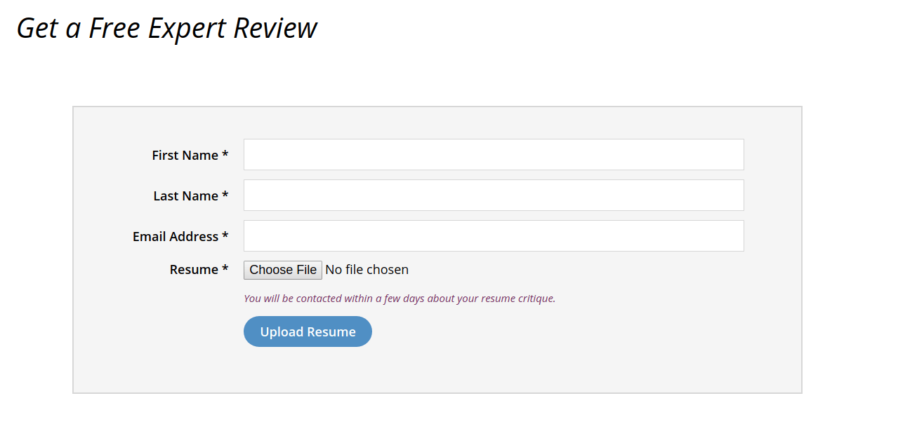 resume review tool