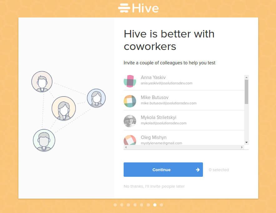 Hive workspace