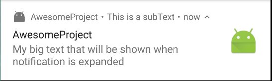 push notification icon